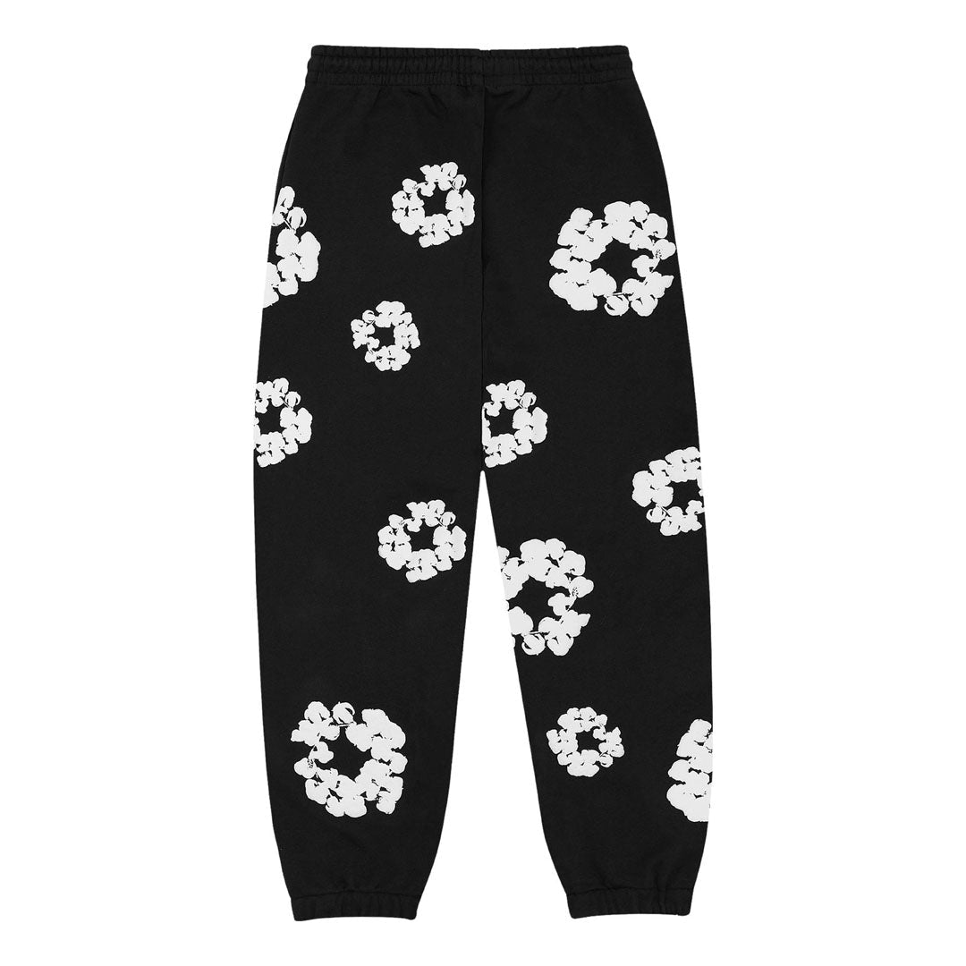 Denim Tears The Cotton Wreath Sweatpants 'Black' by Denim Tears - NWAHype 1 for streetwear Pants in USA