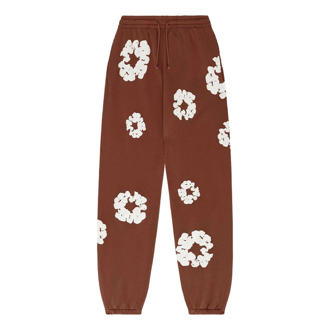 Denim Tears The Cotton Wreath Sweatpants Brown by Denim Tears - NWAHype 1 for streetwear Pants in USA