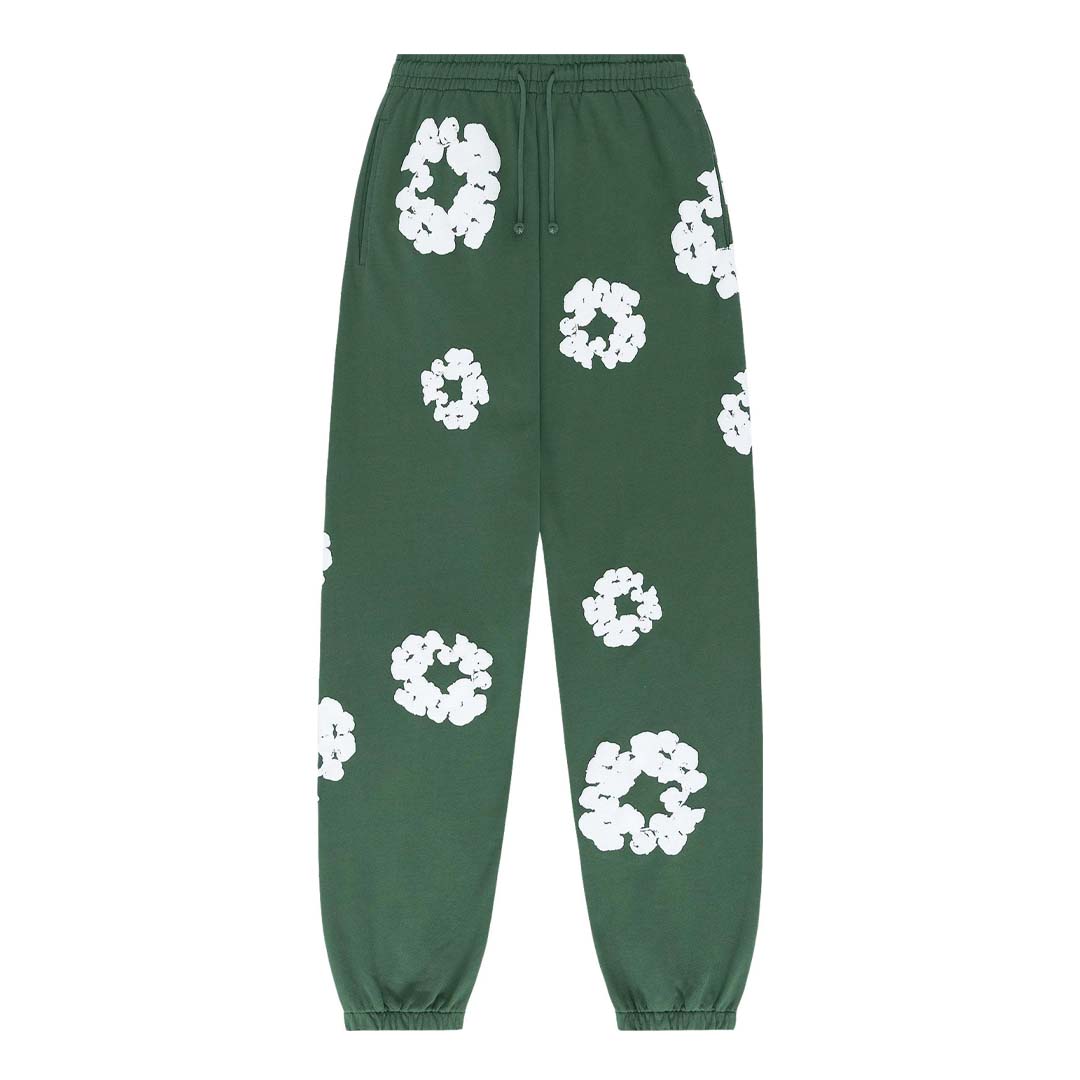 Denim Tears The Cotton Wreath Sweatpants 'Green' by Denim Tears - NWAHype 1 for streetwear Pants in USA