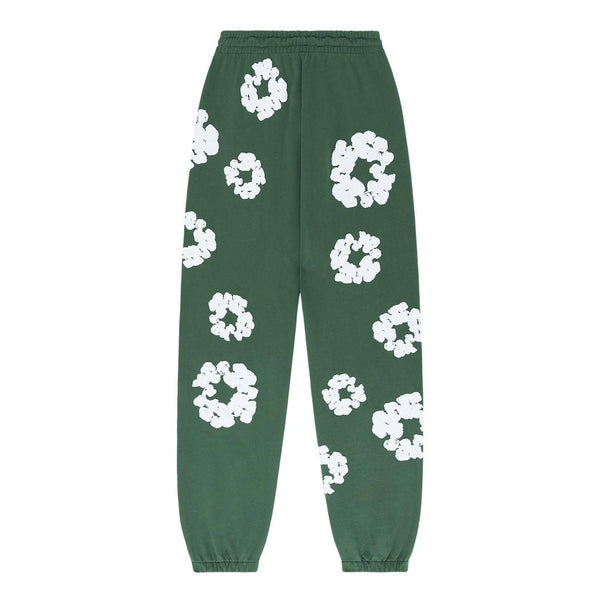 Denim Tears The Cotton Wreath Sweatpants 'Green' by Denim Tears - NWAHype 1 for streetwear Pants in USA