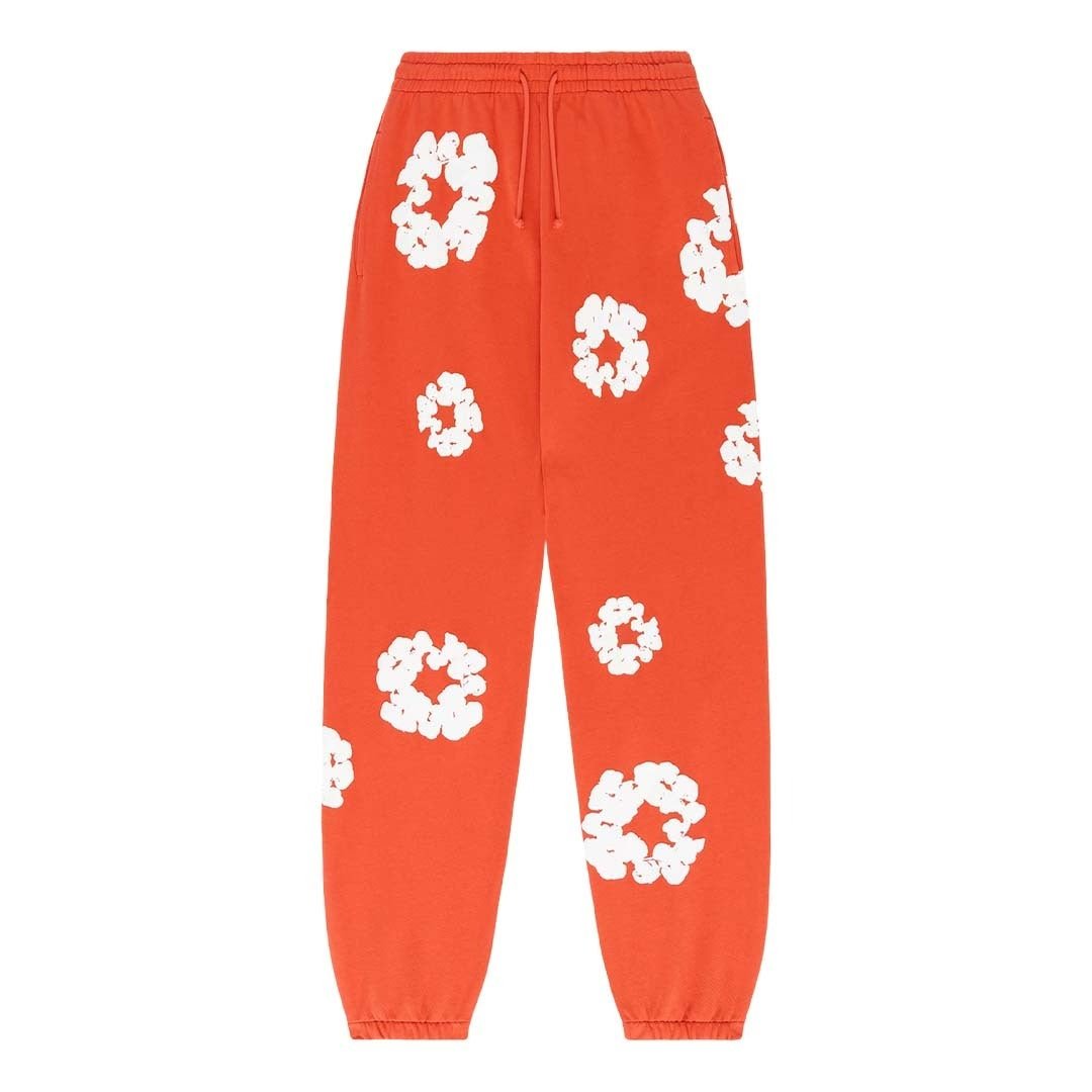 Denim Tears The Cotton Wreath Sweatpants 'Orange' by Denim Tears - NWAHype 1 for streetwear Pants in USA