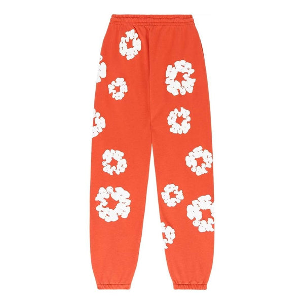 Denim Tears The Cotton Wreath Sweatpants 'Orange' by Denim Tears - NWAHype 1 for streetwear Pants in USA