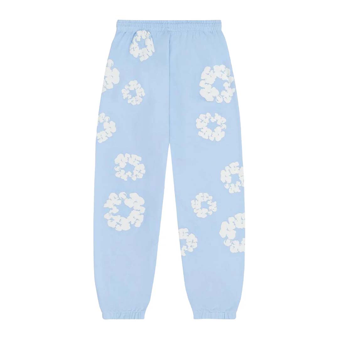 Denim Tears The Cotton Wreath Sweatpants 'Powder Blue' by Denim Tears - NWAHype No.1 for streetwear Pants in USA