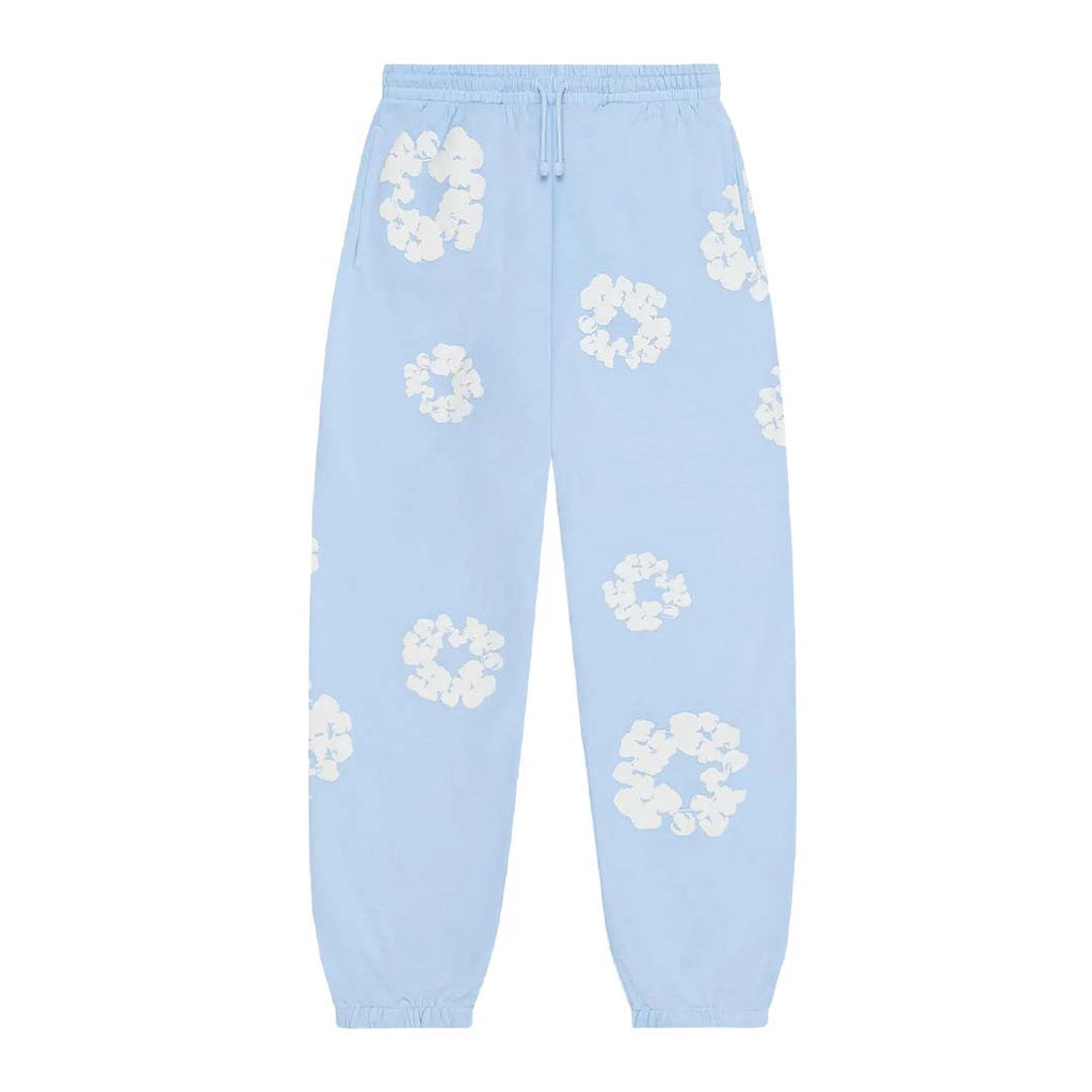 Denim Tears The Cotton Wreath Sweatpants 'Powder Blue' by Denim Tears - NWAHype No.1 for streetwear Pants in USA