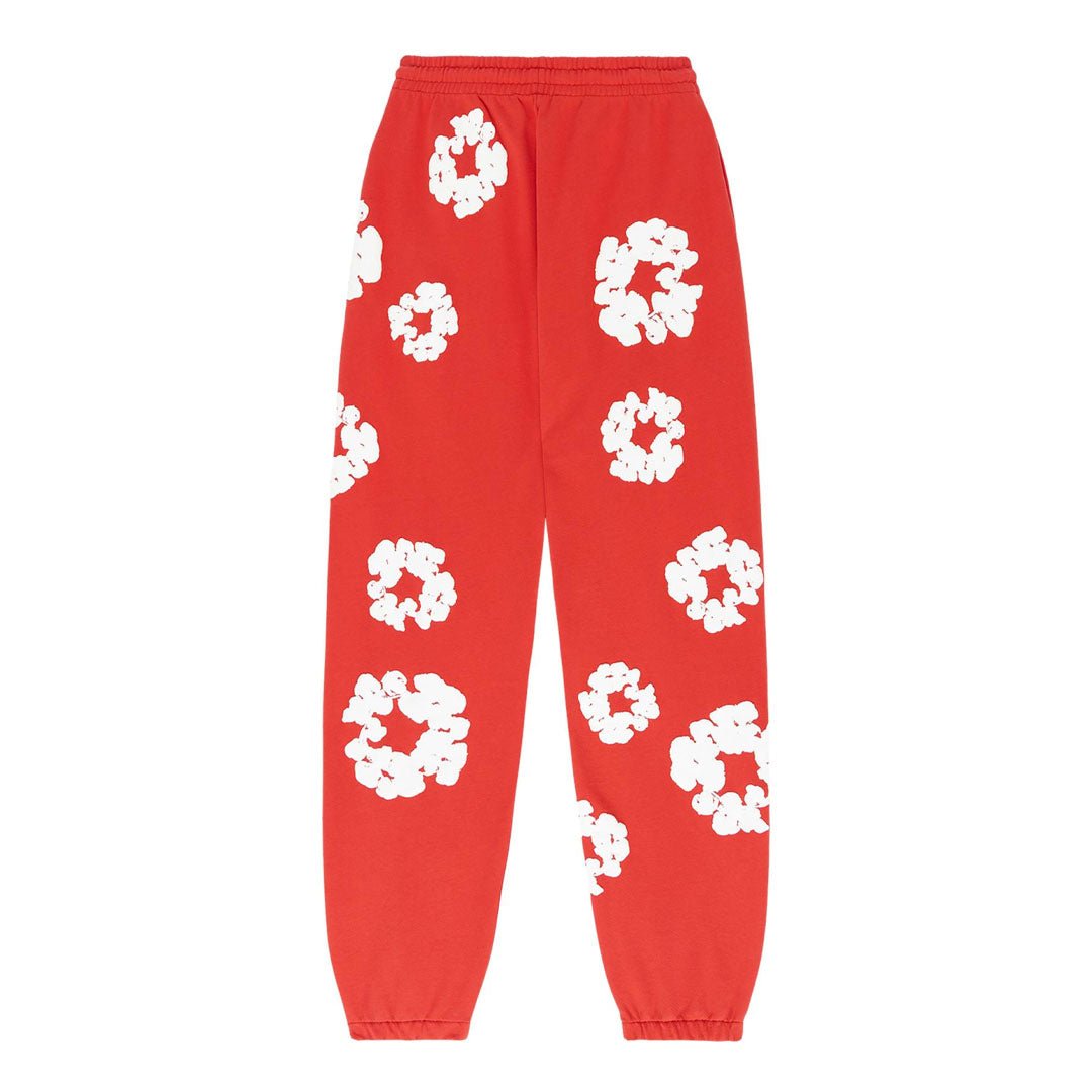 Denim Tears The Cotton Wreath Sweatpants 'Red' by Denim Tears - NWAHype 1 for streetwear Pants in USA