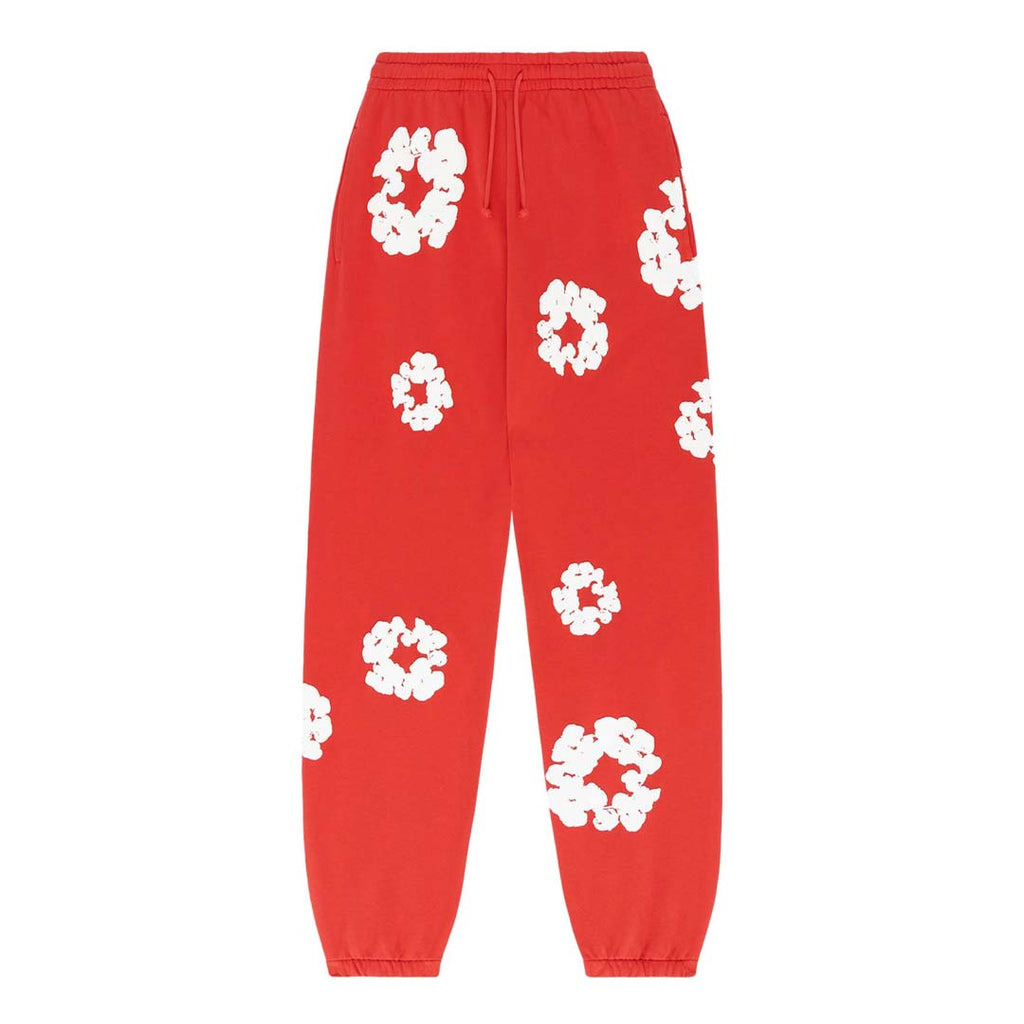 Denim Tears The Cotton Wreath Sweatpants 'Red' by Denim Tears - NWAHype 1 for streetwear Pants in USA