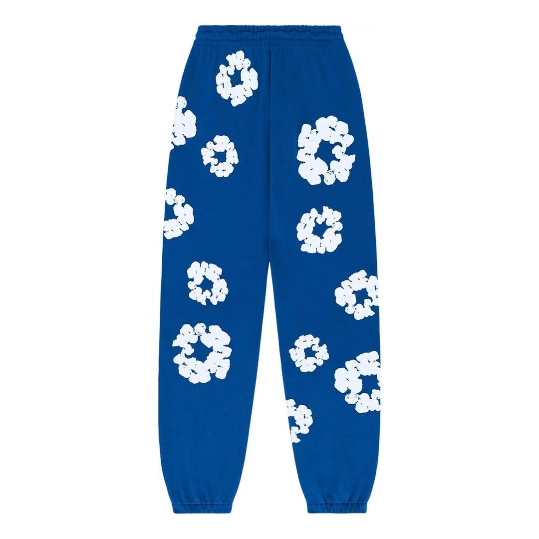 Denim Tears The Cotton Wreath Sweatpants Royal Blue by Denim Tears - NWAHype 1 for streetwear Pants in USA