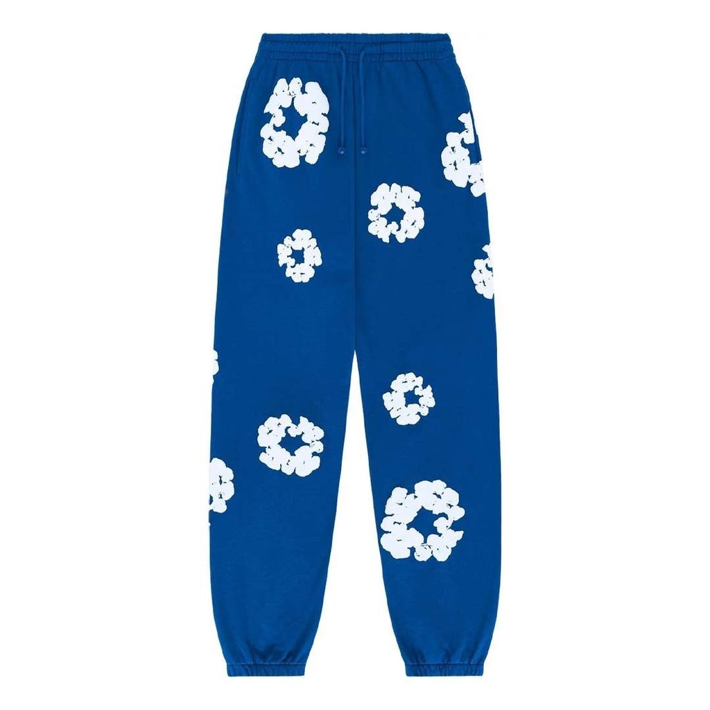 Denim Tears The Cotton Wreath Sweatpants Royal Blue by Denim Tears - NWAHype 1 for streetwear Pants in USA