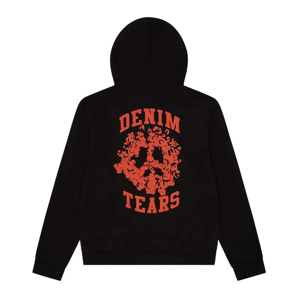 Denim Tears University Zip Up Hoodie Black Orange by Denim Tears - NWAHYPE No.1 for streetwear Hoodies in USA
