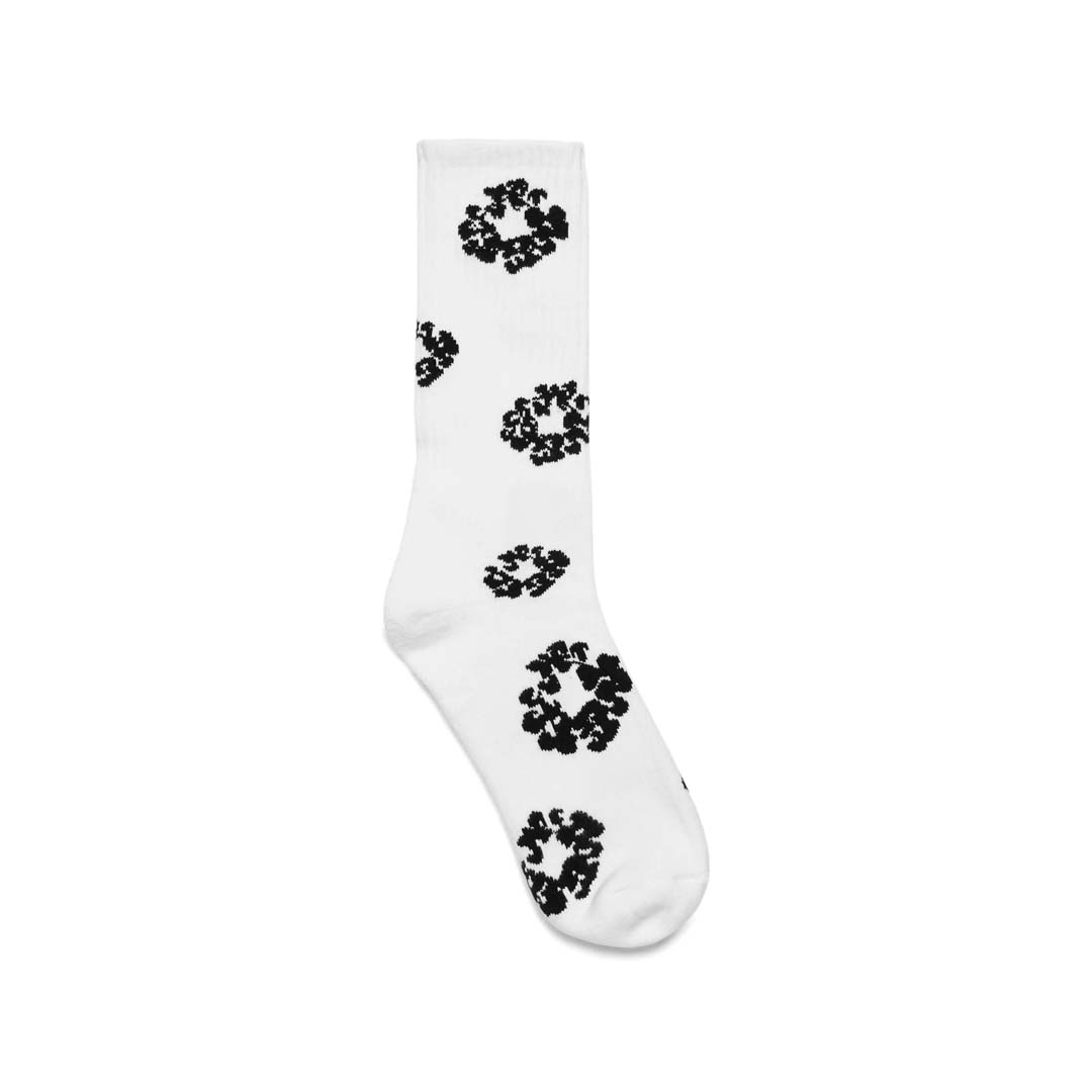 Denim Tears White Black Socks by Vale Forever - NWAHYPE No.1 for streetwear Accessories in USA