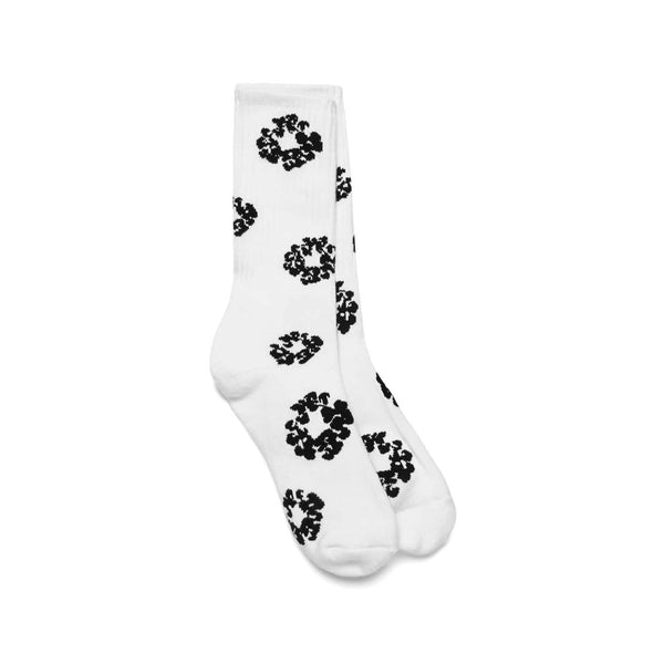 Denim Tears White Black Socks by Vale Forever - NWAHYPE No.1 for streetwear Accessories in USA