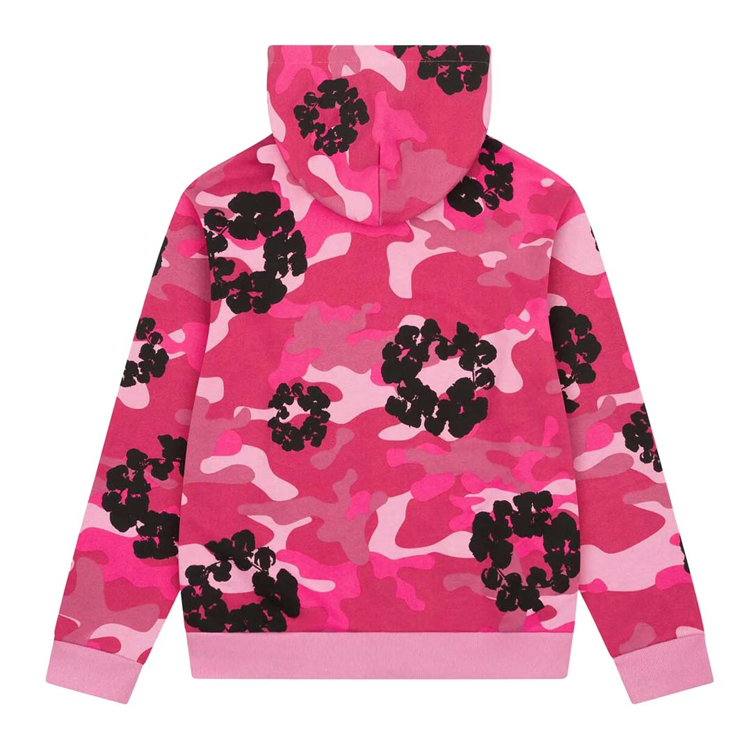 Denim Tears Wreath Zip Sweatshirt 'Pink Camo' by Denim Tears - NWAHype No.1 for streetwear Hoodies in USA