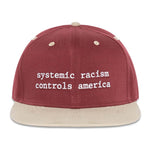 Denim Tears x Arthur Jafa Systemic Racism Controls America Hat 'Burgundy' by Denim Tears - NWAHype No.1 for streetwear Hats in USA