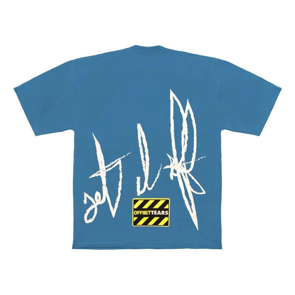 Denim Tears x Offset Set It Off 4 Tee Blue by Denim Tears - NWAHype 1 for streetwear T-Shirts in USA