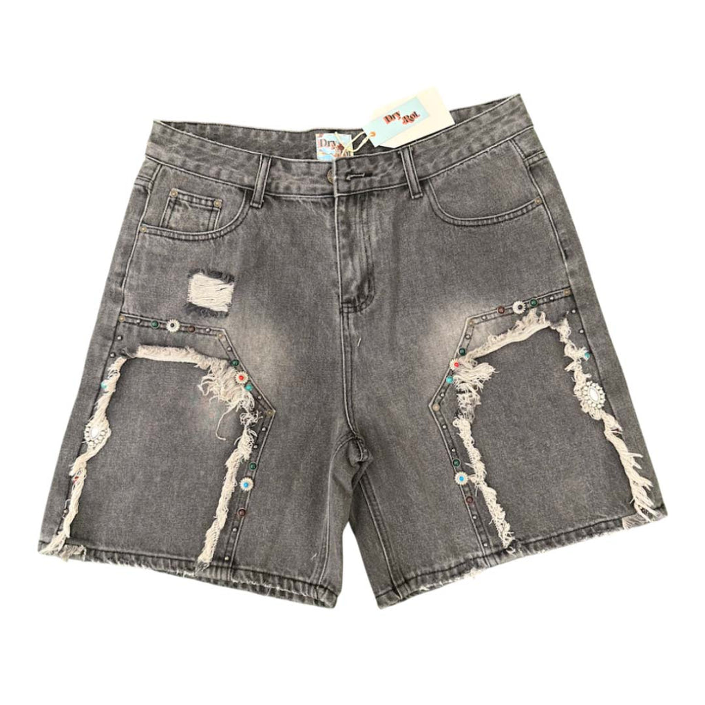 Dry Rot Cowboy Jewlz Grey Shorts by Dry Rot - NWAHYPE No.1 for streetwear Shorts in USA