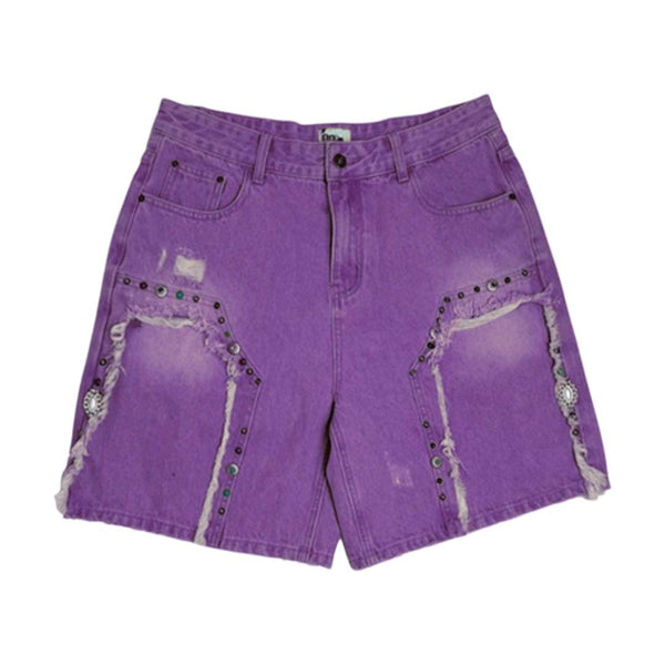 Dry Rot Cowboy Jewlz Purple Shorts by Dry Rot - NWAHYPE No.1 for streetwear Shorts in USA