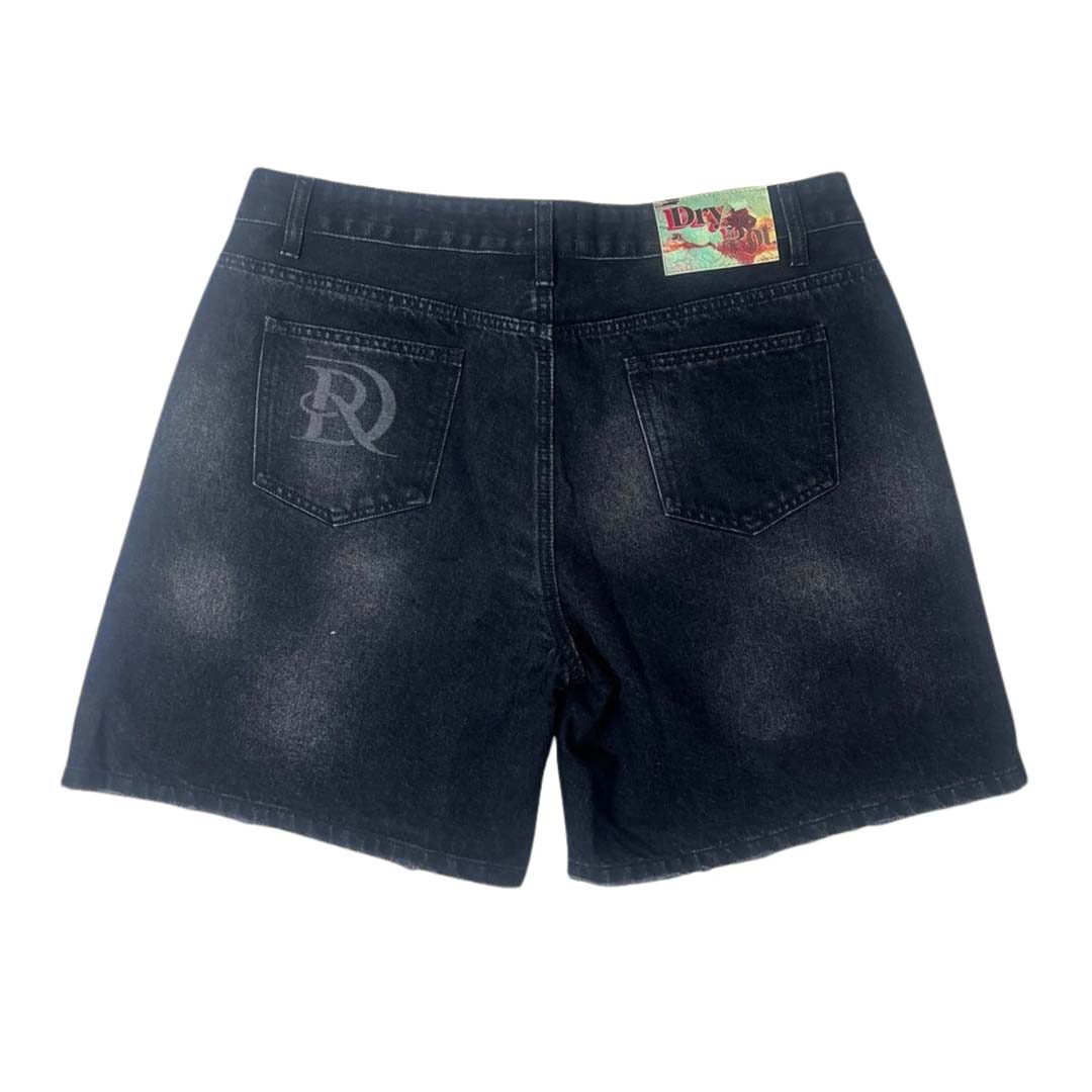 Dry Rot Dark Hole Rhinestone Denim Shorts by Dry Rot - NWAHype No.1 for streetwear Shorts in USA