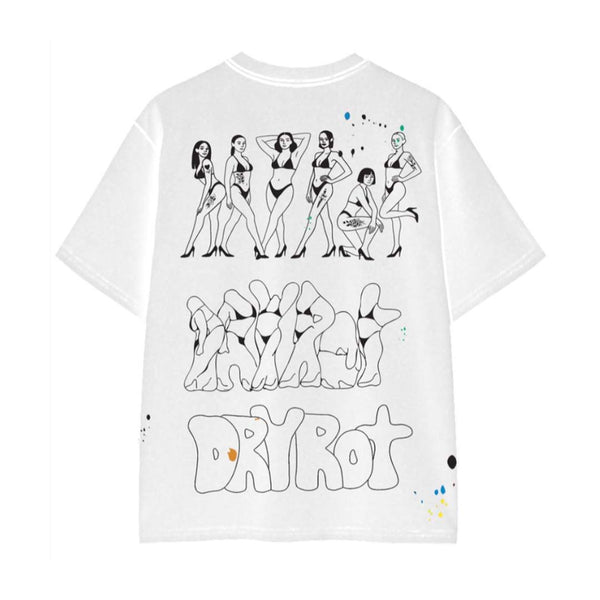Dry Rot Dirty Silo White Faded Tee by Dry Rot - NWAHYPE No.1 for streetwear T-Shirts in USA