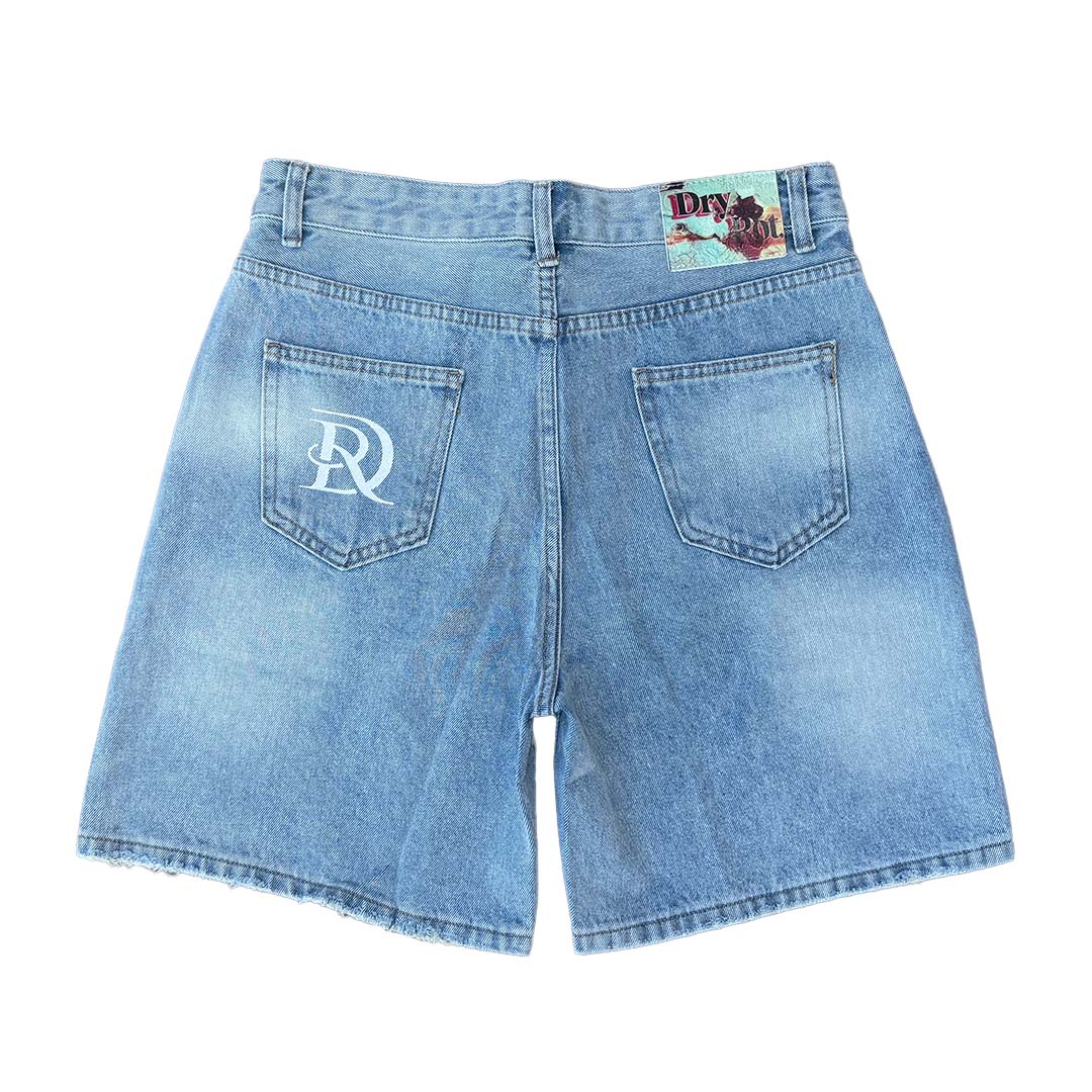 Dry Rot Light Wash Rhinestone Jean Shorts by Dry Rot - NWAHype 1 for streetwear Shorts in USA