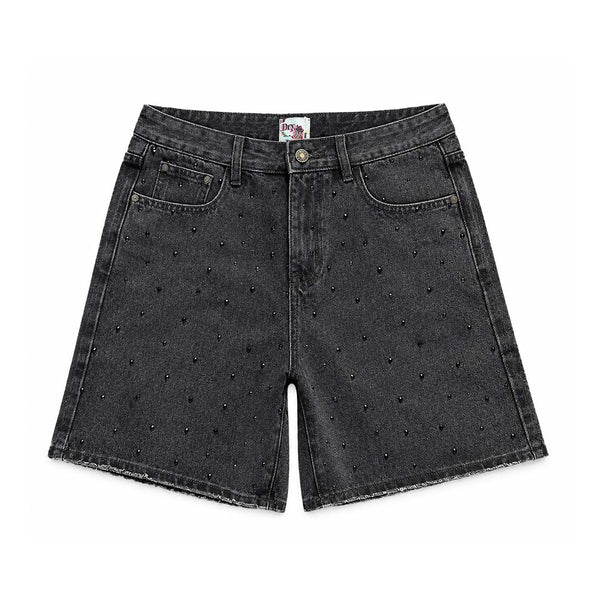 Dry Rot Rhinestone Black Jean Shorts by Dry Rot - NWAHYPE No.1 for streetwear Shorts in USA