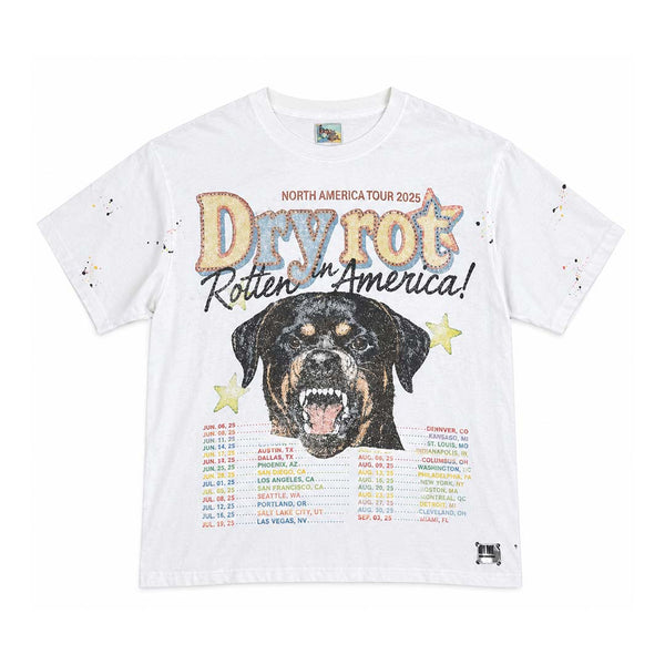 Dry Rot Rotten In America Tour White Tee by Dry Rot - NWAHYPE No.1 for streetwear T-Shirts in USA