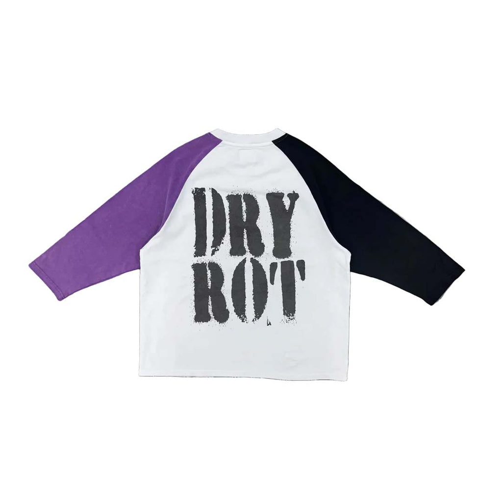 Dry Rot Rotten is Better Mid Sleeve Tee White Purple Black by Dry Rot - NWAHYPE No.1 for streetwear T-Shirts in USA
