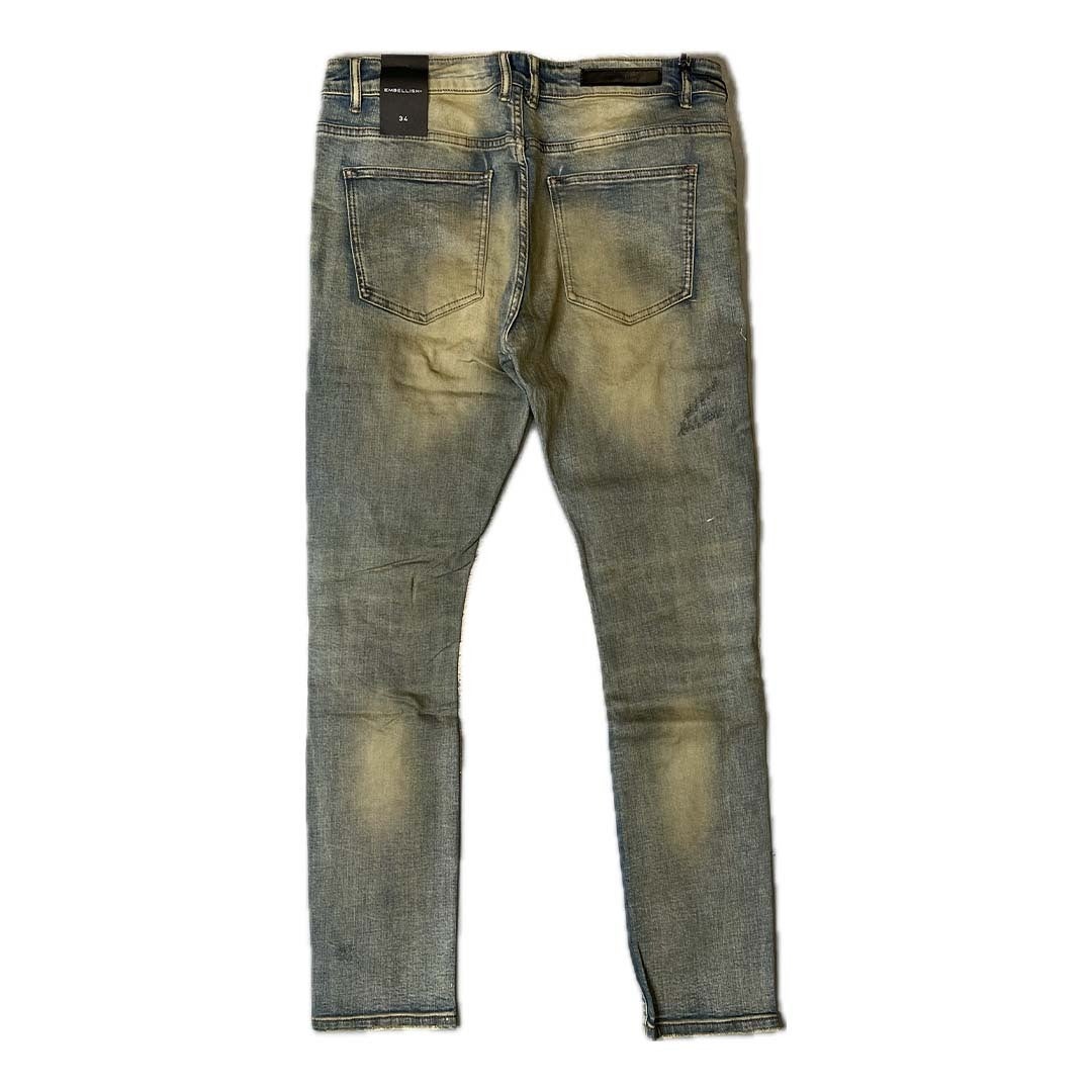 Embellish Alaric Denim Sand Wash Jeans by Embellish Denim - NWAHype 1 for streetwear Pants in USA