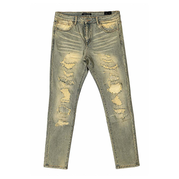 Embellish Cast Denim Light Blue Sand Jeans by Embellish Denim - NWAHYPE No.1 for streetwear Pants in USA