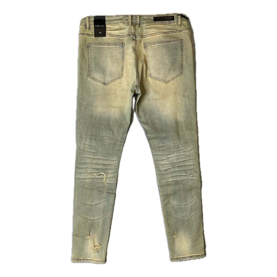Embellish Cast Denim Light Blue Sand Jeans by Embellish Denim - NWAHype 1 for streetwear Pants in USA