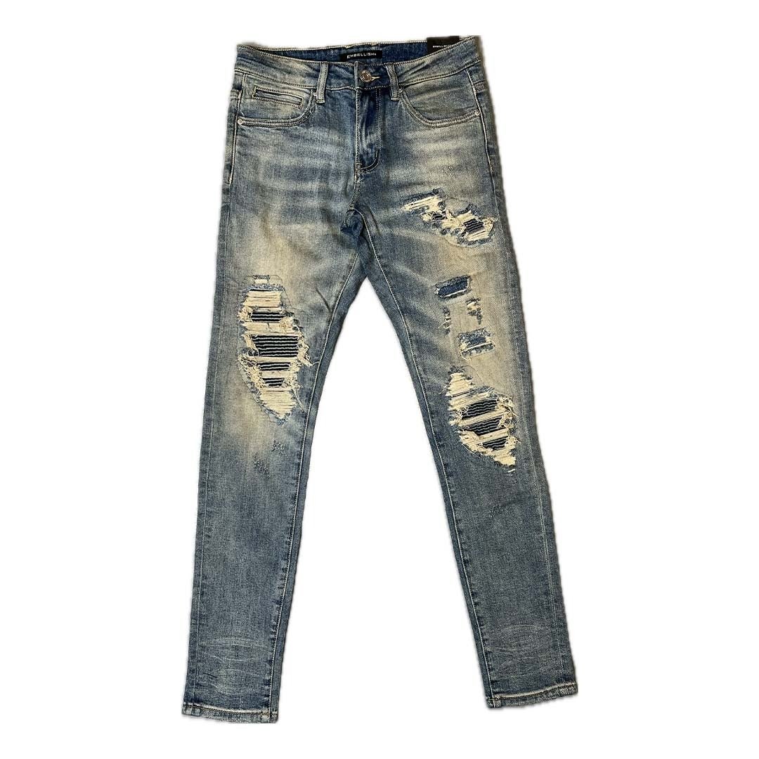 Embellish FB9 Rip & Repair Denim Jeans by Embellish Denim - NWAHype 1 for streetwear Pants in USA