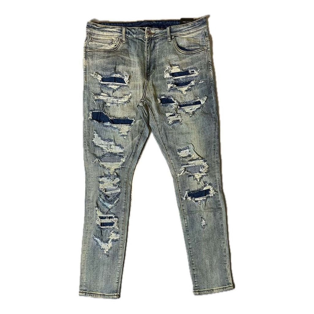 Embellish Hera Light Blue Denim Jeans by Embellish Denim - NWAHype 1 for streetwear Pants in USA