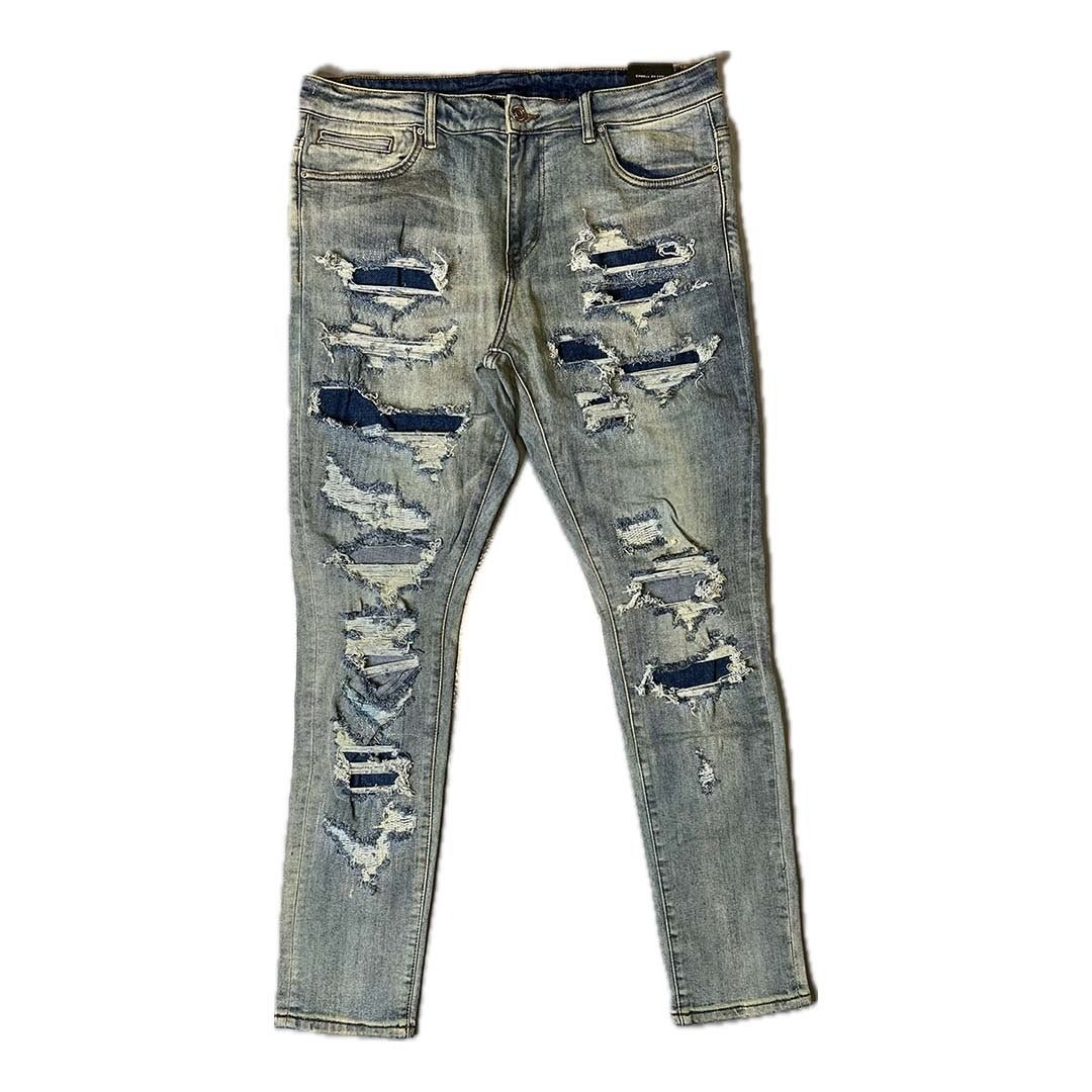 Embellish Hera Light Blue Denim Jeans by Embellish Denim - NWAHype 1 for streetwear Pants in USA
