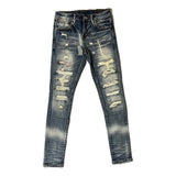 Embellish Moreau Blue Distress Denim Jeans by Embellish Denim - NWAHype 1 for streetwear Pants in USA