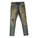 Embellish Rowan Rip & Repair Sand Wash Denim Jeans by Embellish Denim - NWAHype 1 for streetwear Pants in USA