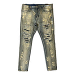 Embellish Trevino Rip & Repair Light Blue Denim Jeans by Embellish Denim - NWAHype 1 for streetwear Pants in USA