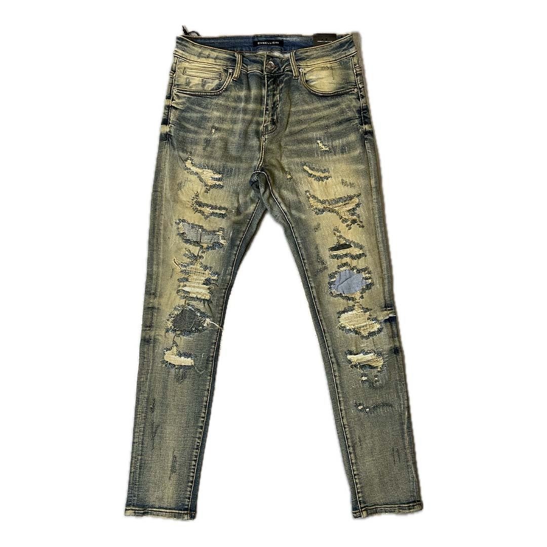 Embellish Wren Sand Wash Denim Jeans by Embellish Denim - NWAHype 1 for streetwear Pants in USA