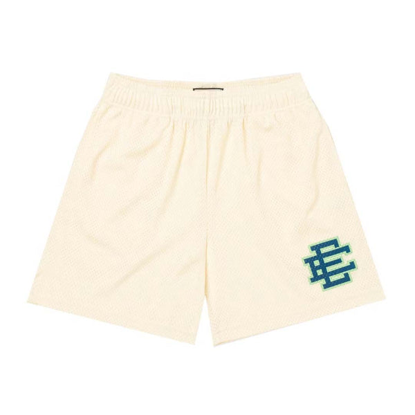 Eric Emanuel EE Antique White Blue Green Shorts by Eric Emanuel - NWAHYPE No.1 for streetwear Shorts in USA