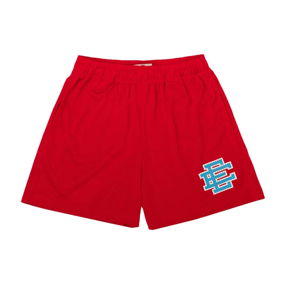 Eric Emanuel EE Basic Red Aqua Blue Shorts by Eric Emanuel - NWAHYPE No.1 for streetwear Shorts in USA