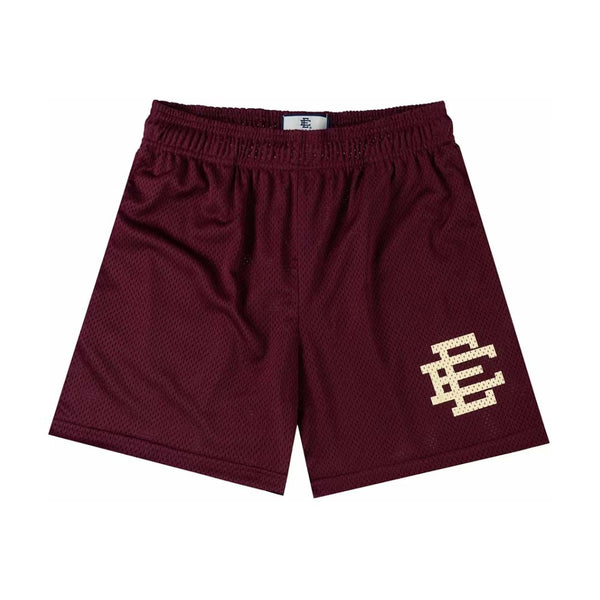 Eric Emanuel EE Basic Short Maroon Cream by Eric Emanuel - NWAHype No.1 for streetwear Shorts in USA