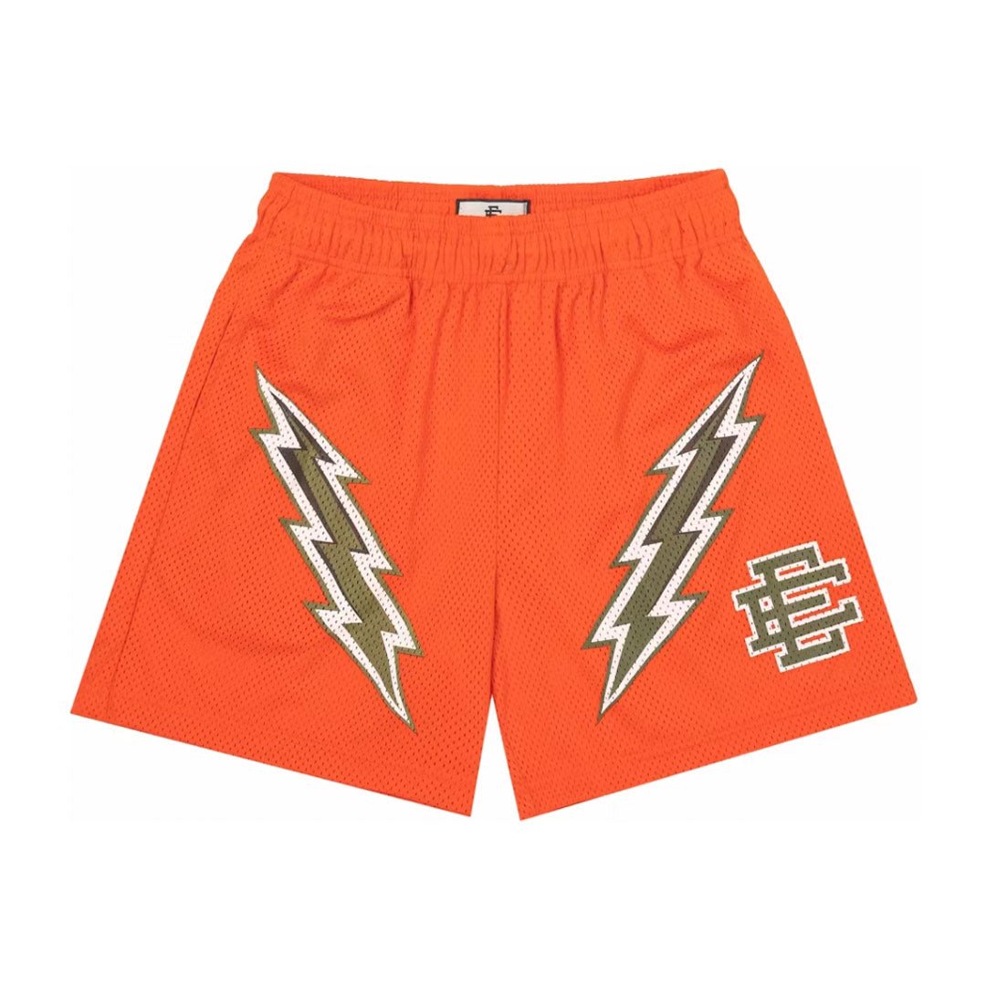 Eric Emanuel EE Basic Short Orange Green Bolt by Eric Emanuel - NWAHype No.1 for streetwear Shorts in USA