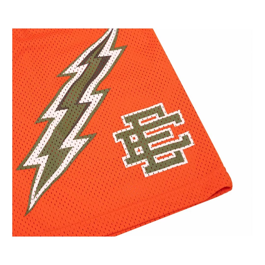 Eric Emanuel EE Basic Short Orange Green Bolt by Eric Emanuel - NWAHype No.1 for streetwear Shorts in USA