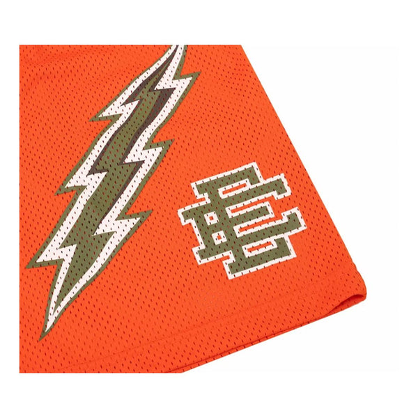 Eric Emanuel EE Basic Short Orange Green Bolt by Eric Emanuel - NWAHype No.1 for streetwear Shorts in USA