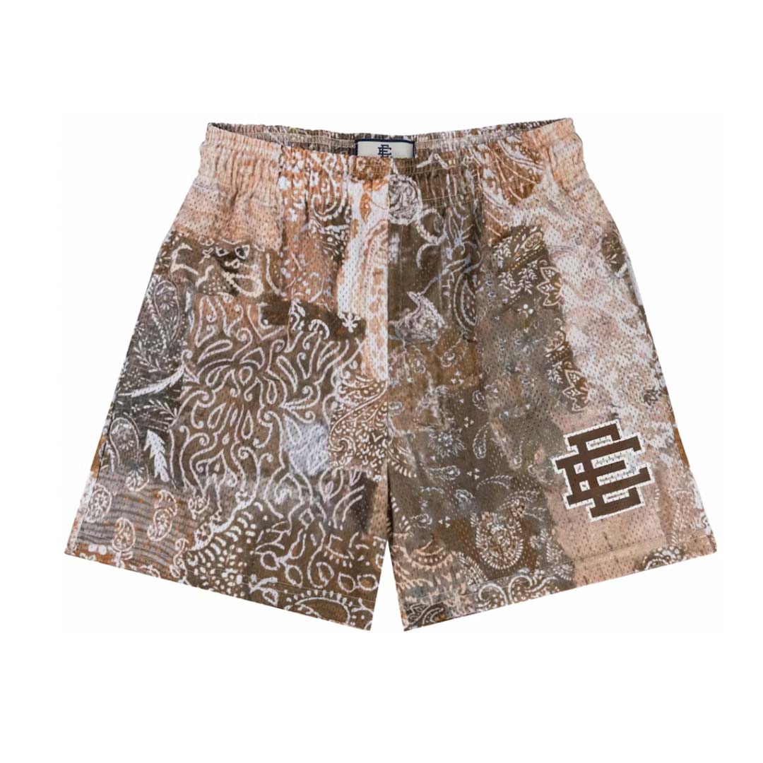 Eric Emanuel EE Basic Short Paisley Brown by Eric Emanuel - NWAHype No.1 for streetwear Shorts in USA