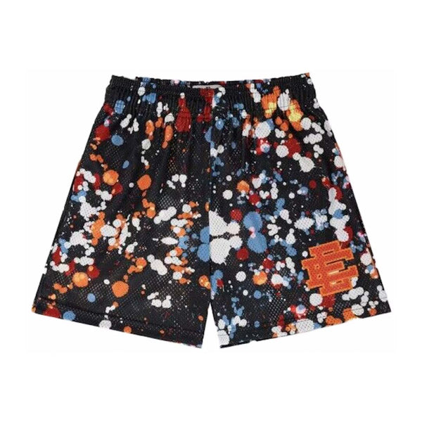 Eric Emanuel EE Basic Short Splatter Black by Eric Emanuel - NWAHype No.1 for streetwear Shorts in USA