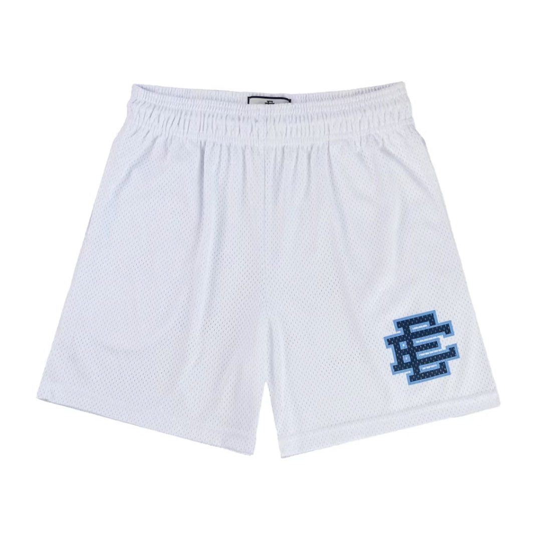 Eric Emanuel EE Basic Short (SS24) White/Navy by Eric Emanuel - NWAHYPE No.1 for streetwear Shorts in USA