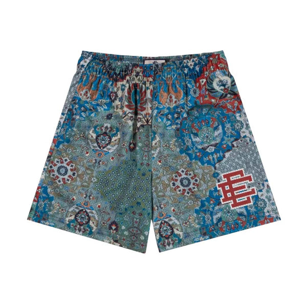Eric Emanuel EE Basic Short Wallpaper Blue Red by Eric Emanuel - NWAHype No.1 for streetwear Shorts in USA