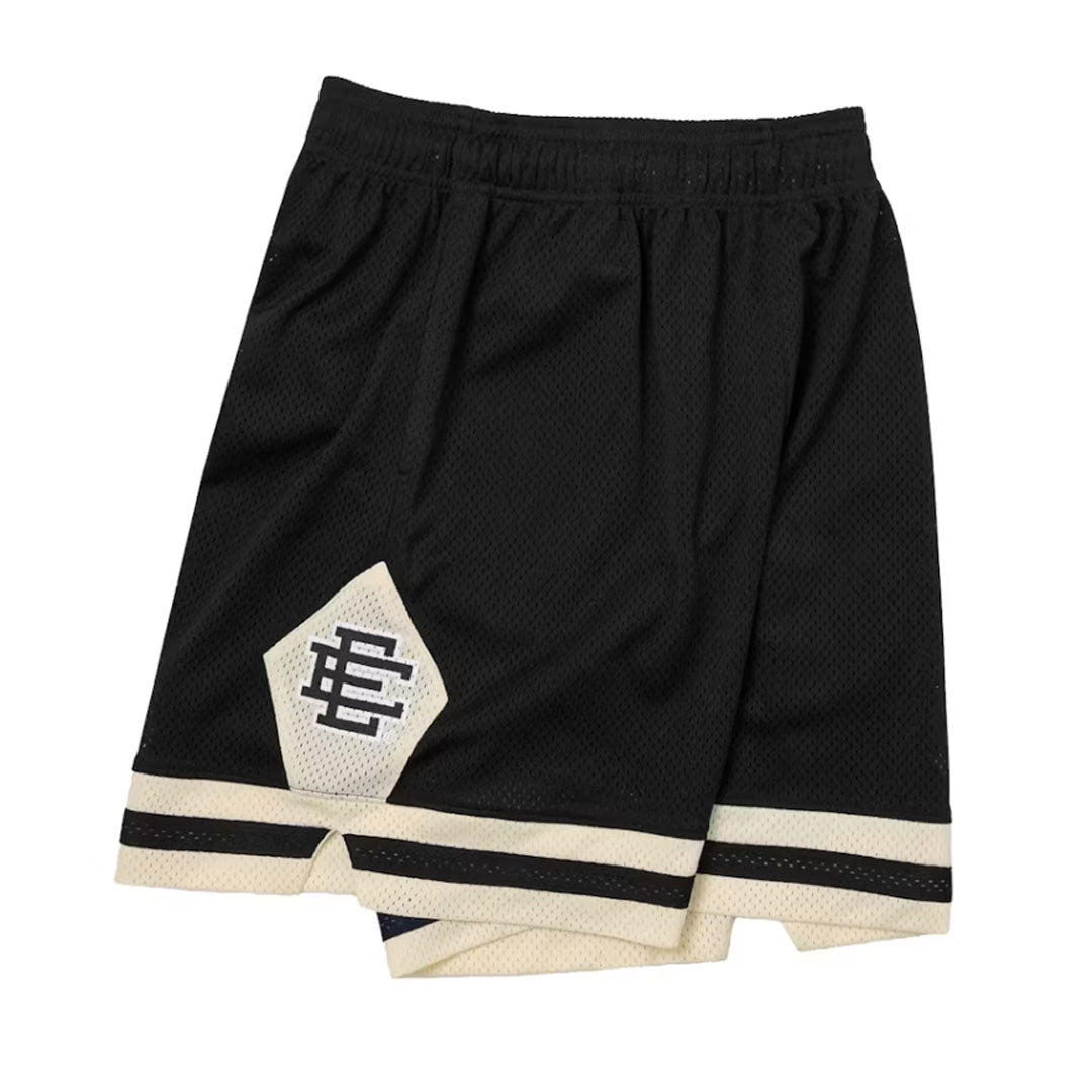 Eric Emanuel EE Basic V2 Short Black/Antique White by Eric Emanuel - NWAHype No.1 for streetwear Shorts in USA
