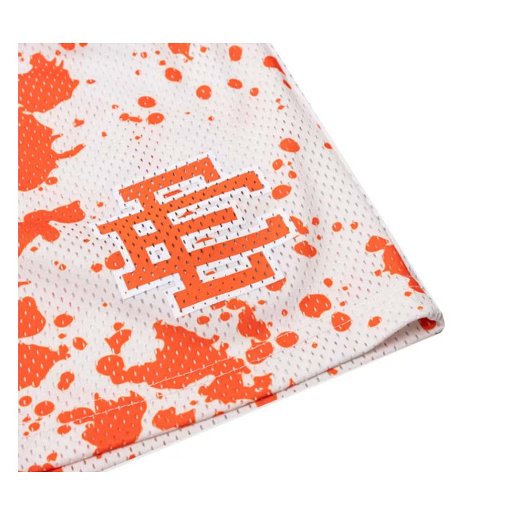 Eric Emanuel EE Orange White Paint Spill by Eric Emanuel - NWAHYPE No.1 for streetwear Shorts in USA