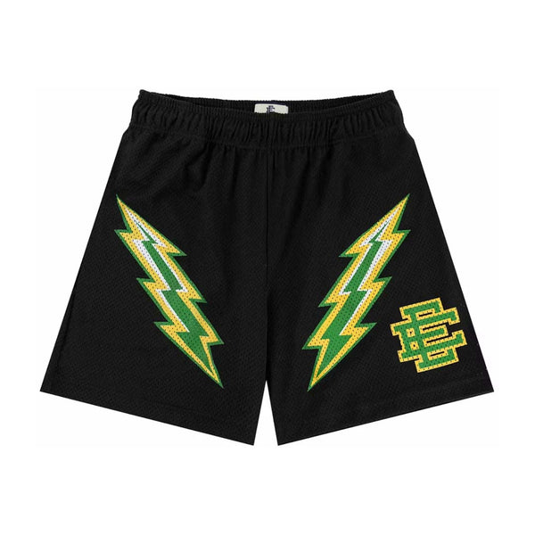 Eric Emanuel EE Short Black/Green Bolt by Eric Emanuel - NWAHYPE No.1 for streetwear Shorts in USA