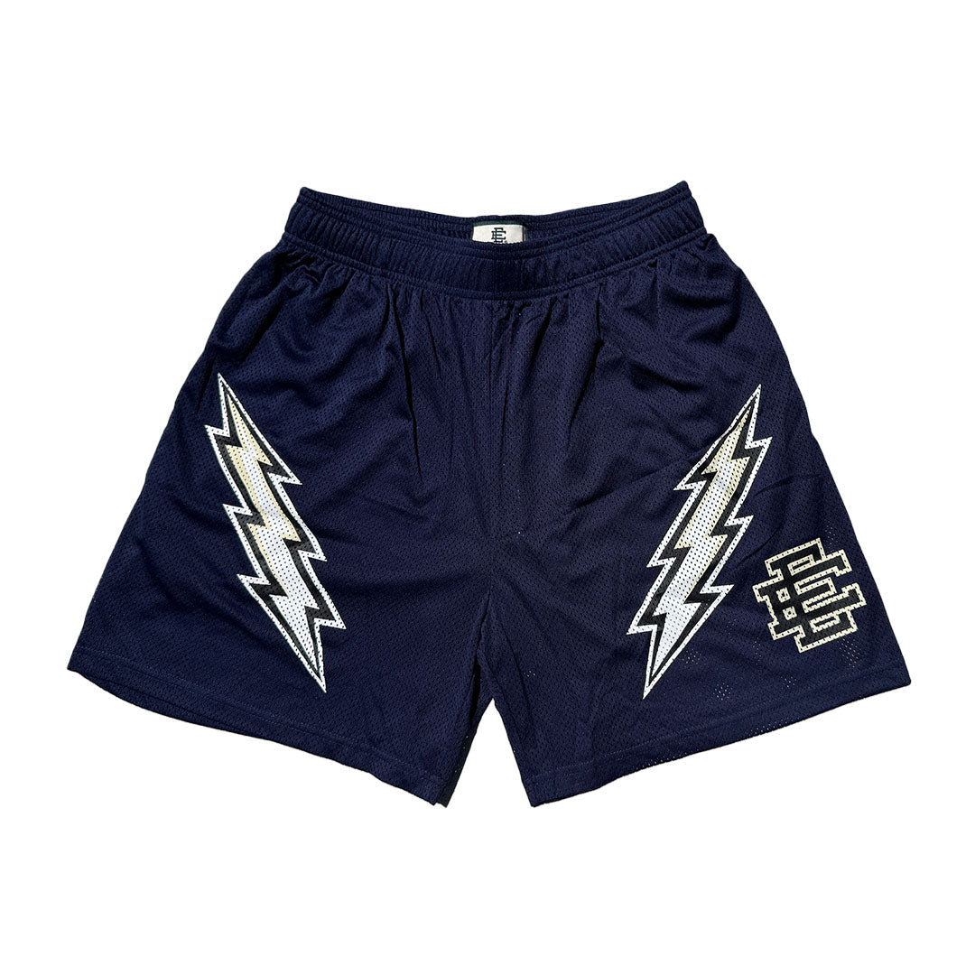 Eric Emanuel EE Short Navy Cream Bolt by Eric Emanuel - NWAHype No.1 for streetwear Shorts in USA